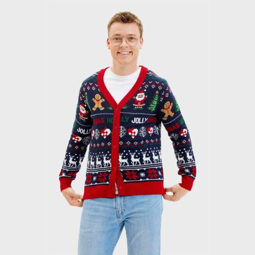Årets jultröja 2025: Den jolly cardigan - Herr