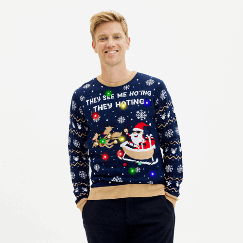 Årets jultröja 2025: They See Me Ho'ing - Herr