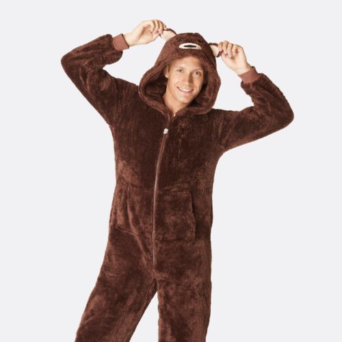 Jul Jumpsuit - Brun Teddy Onesie Herr
