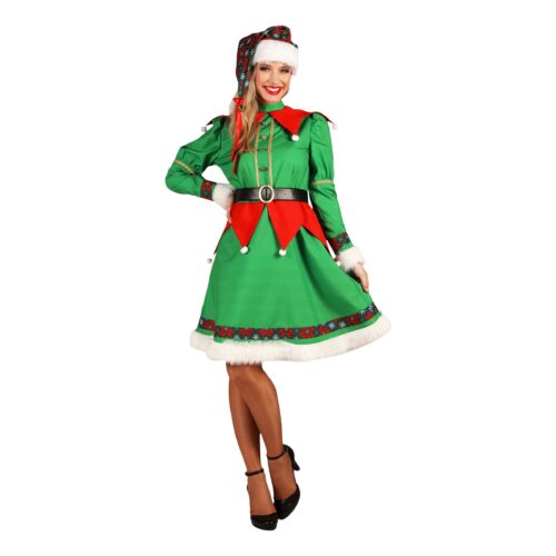 Elf Deluxe Dam Maskeraddräkt - X-Large