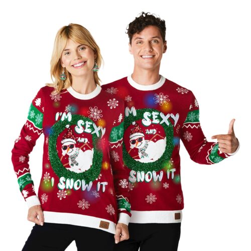 Im Sexy and I Snow It LED Jultröja - Small
