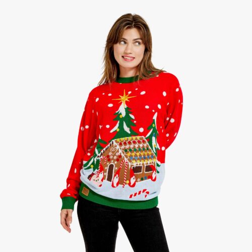 Jultröja - Pepparkakshus - Dam - XXL