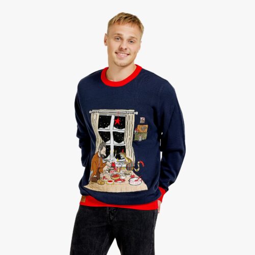 Jultröja - Pettson & findus julbord - Herr - XS