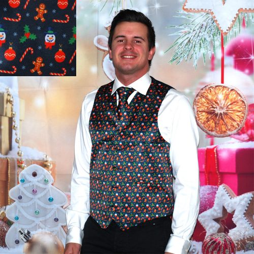 Julväst med slips