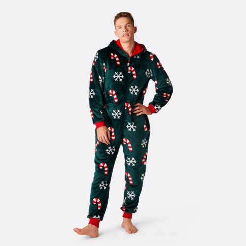 Jul Jumpsuit - Polkagris Onesie Herr