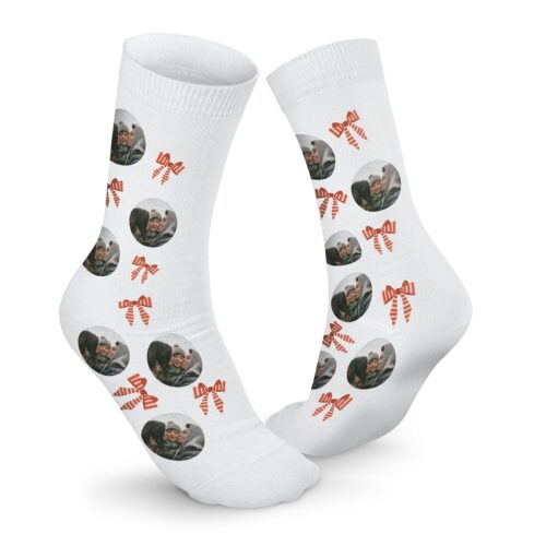 Personliga julstrumpor - Vita - 35-38