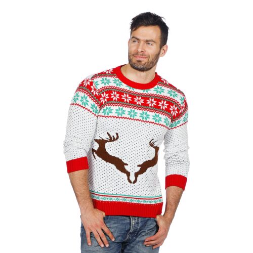 Renar Vit Jultröja - Small