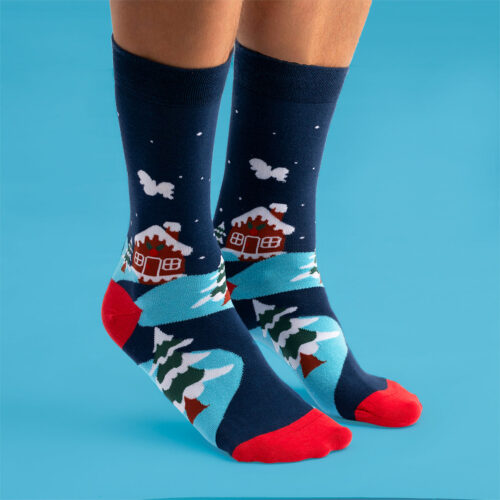 Strumpor Pepparkakslandskap - 41-46 / 6-pack [SPARA 15%]