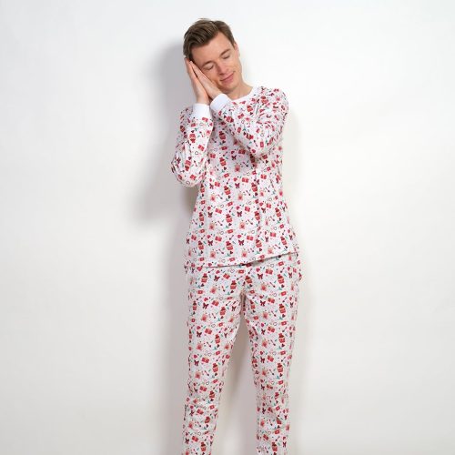 Valentines Pyjamas Vit - Herr.